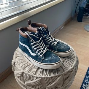 Blue & tan vans